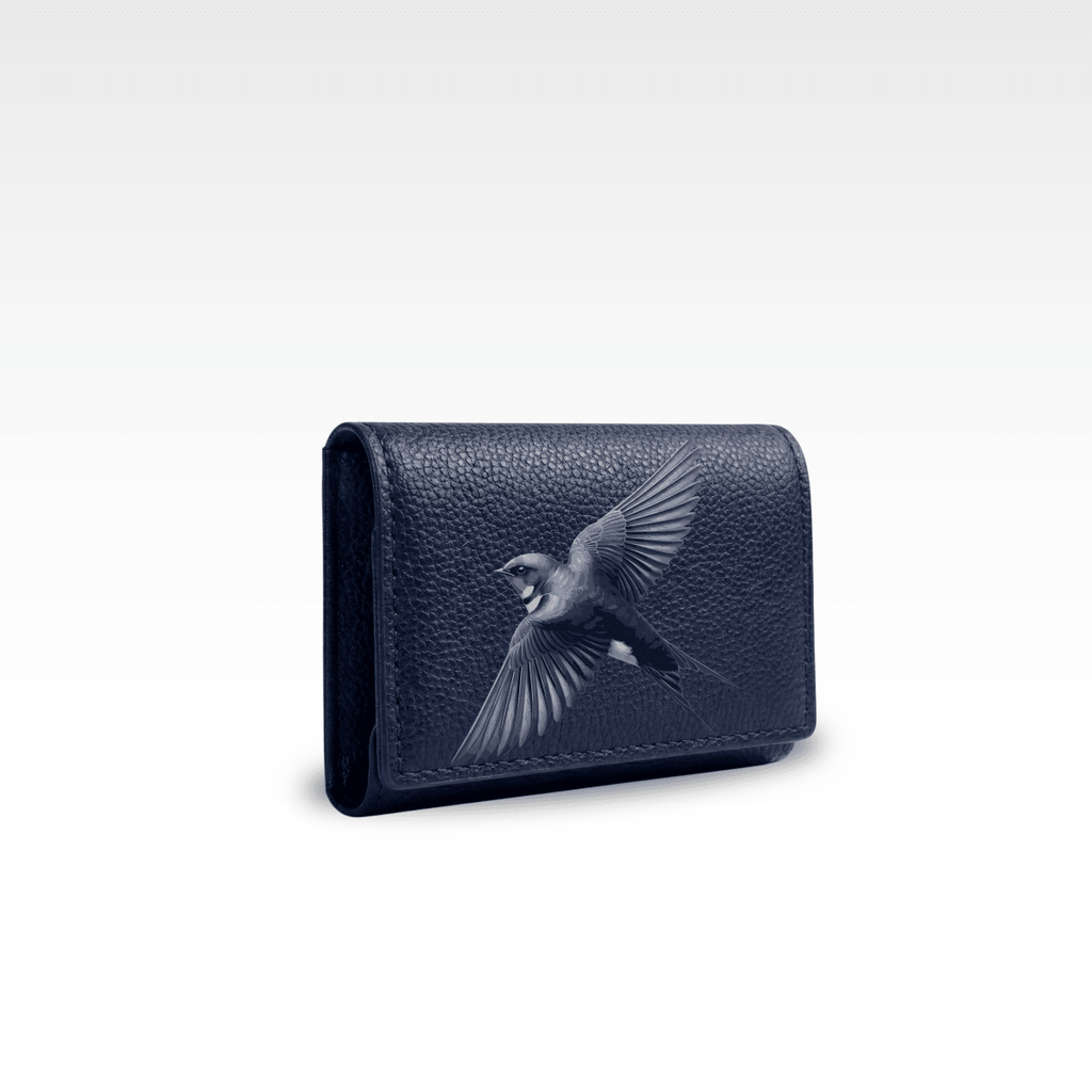 Cash & Card Wallet - Blue Swallow