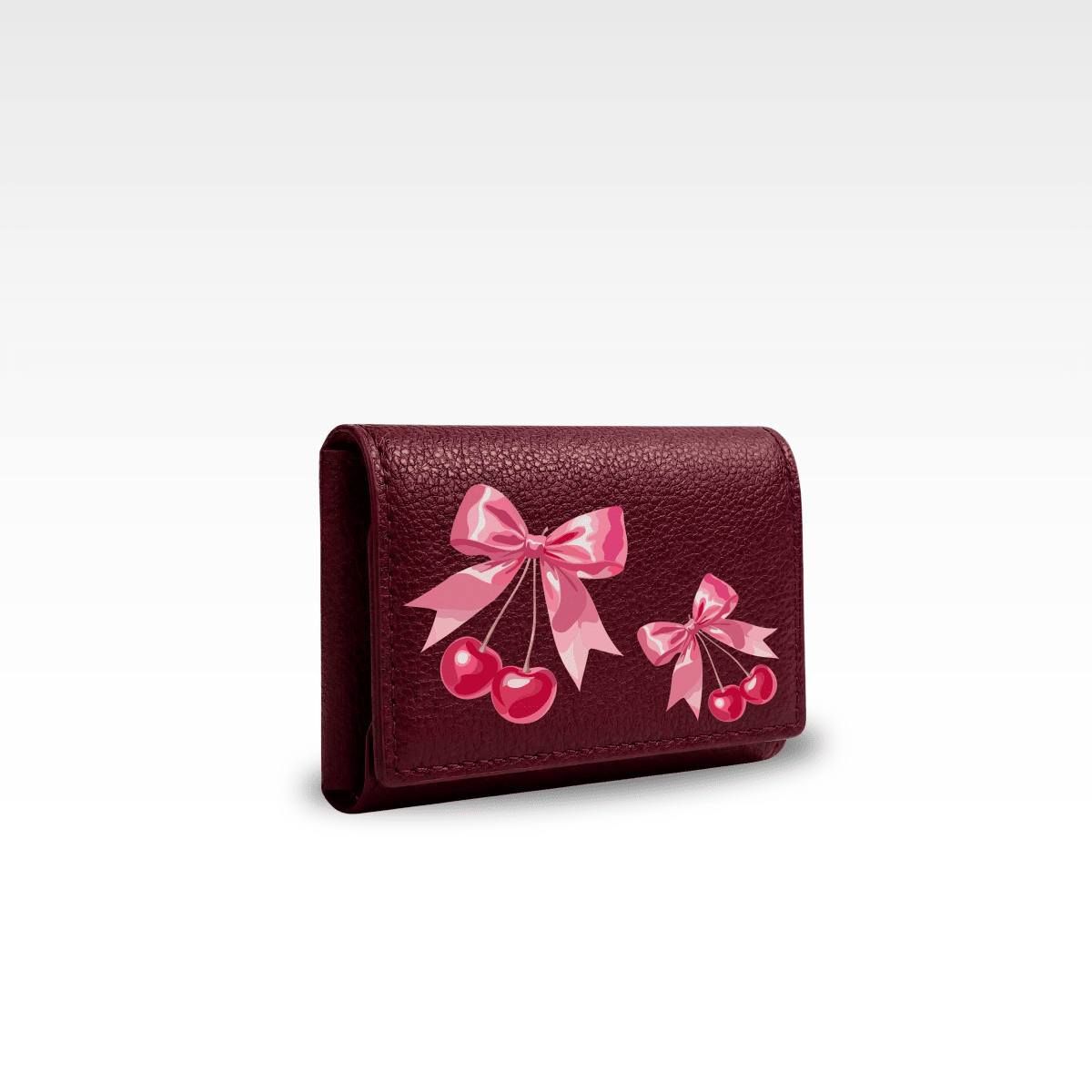 Cash & Card Wallet - Cherry Bow