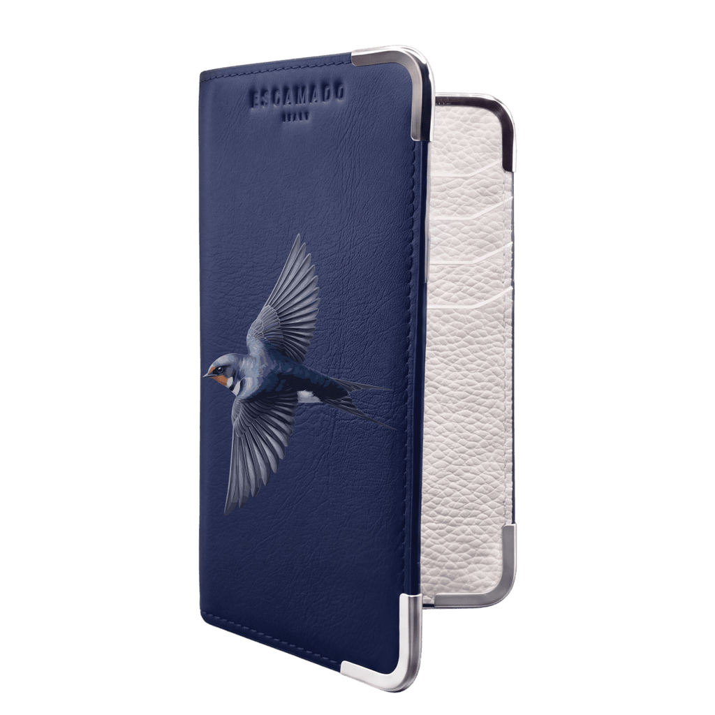 Blue Swallow - Leather Long Wallet