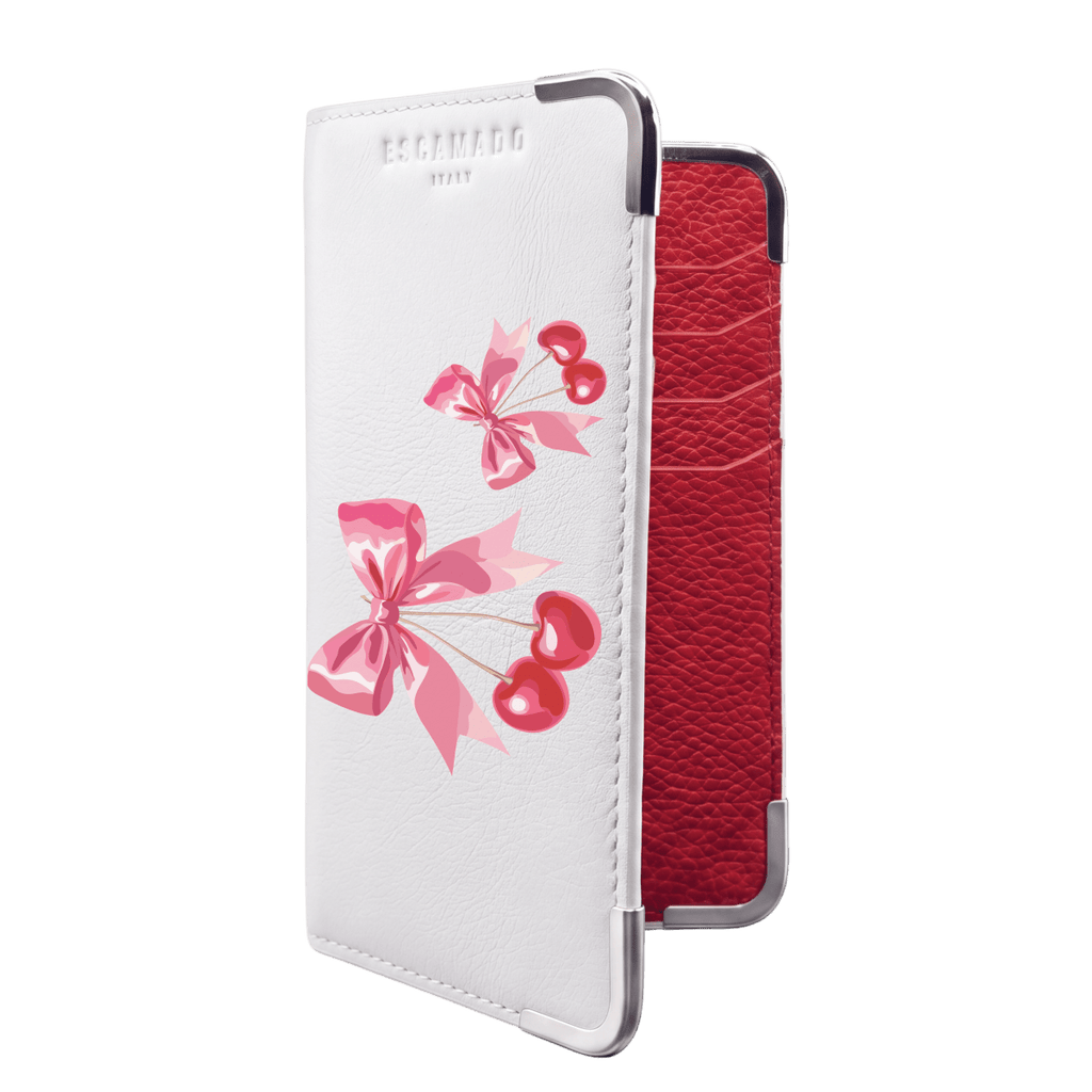 Cherry Bow - Leather Long Wallet