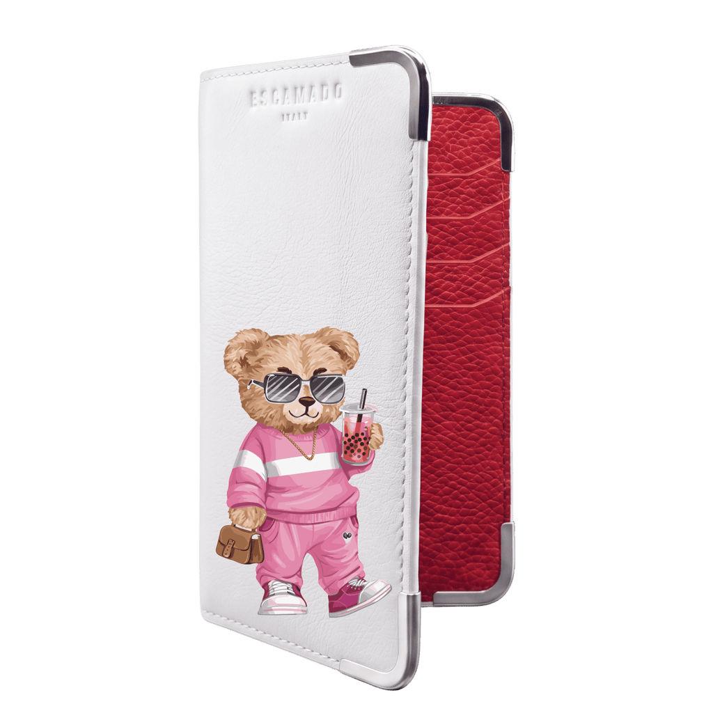 Pink Bear - Leather Long Wallet