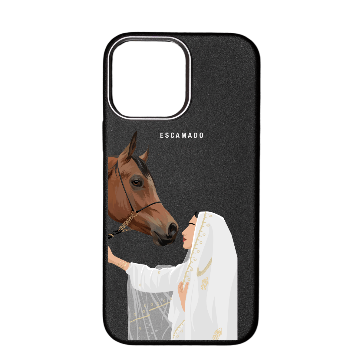 Lady Horse - Leather iPhone Case