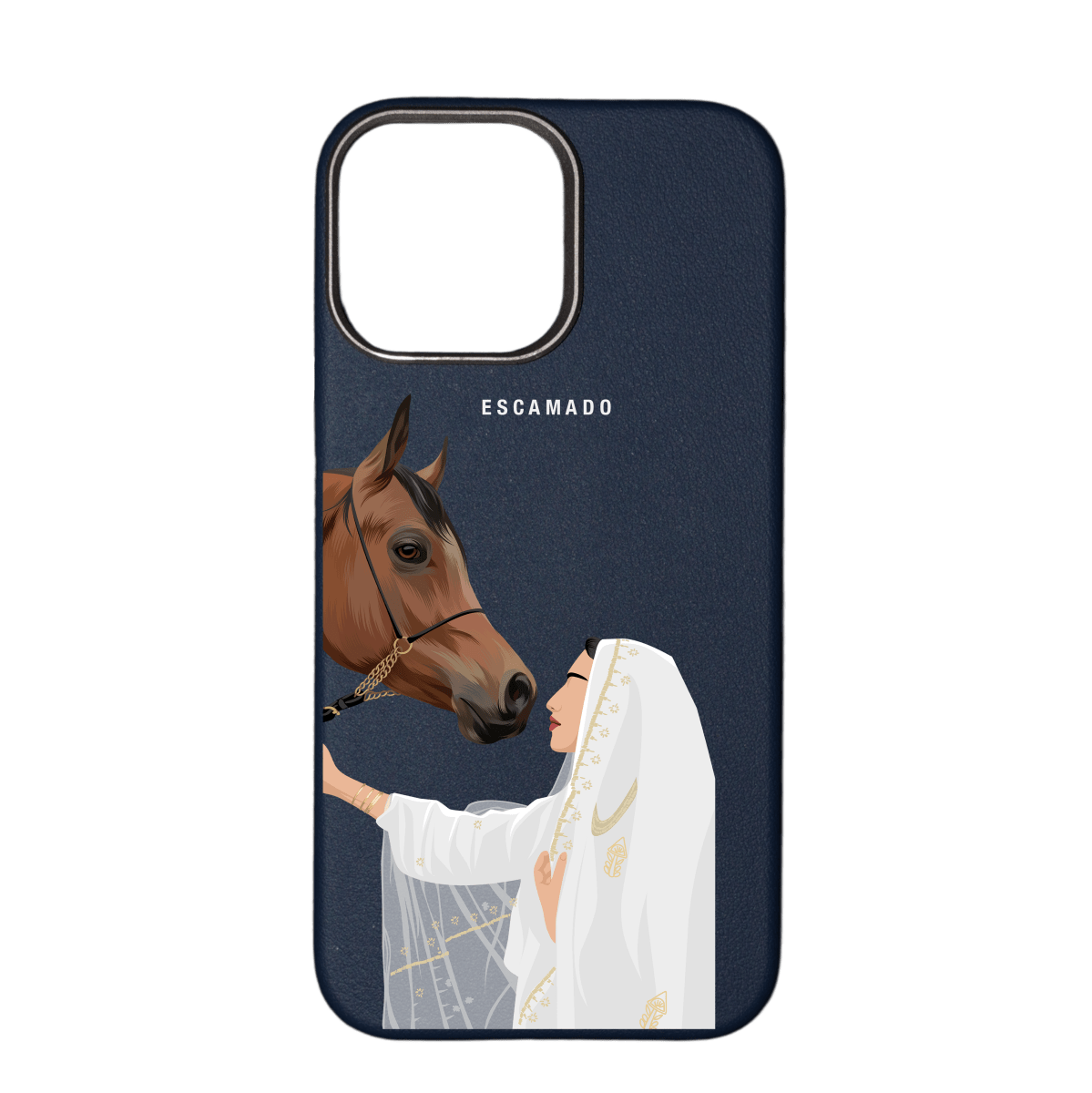 Lady Horse - Leather iPhone Case