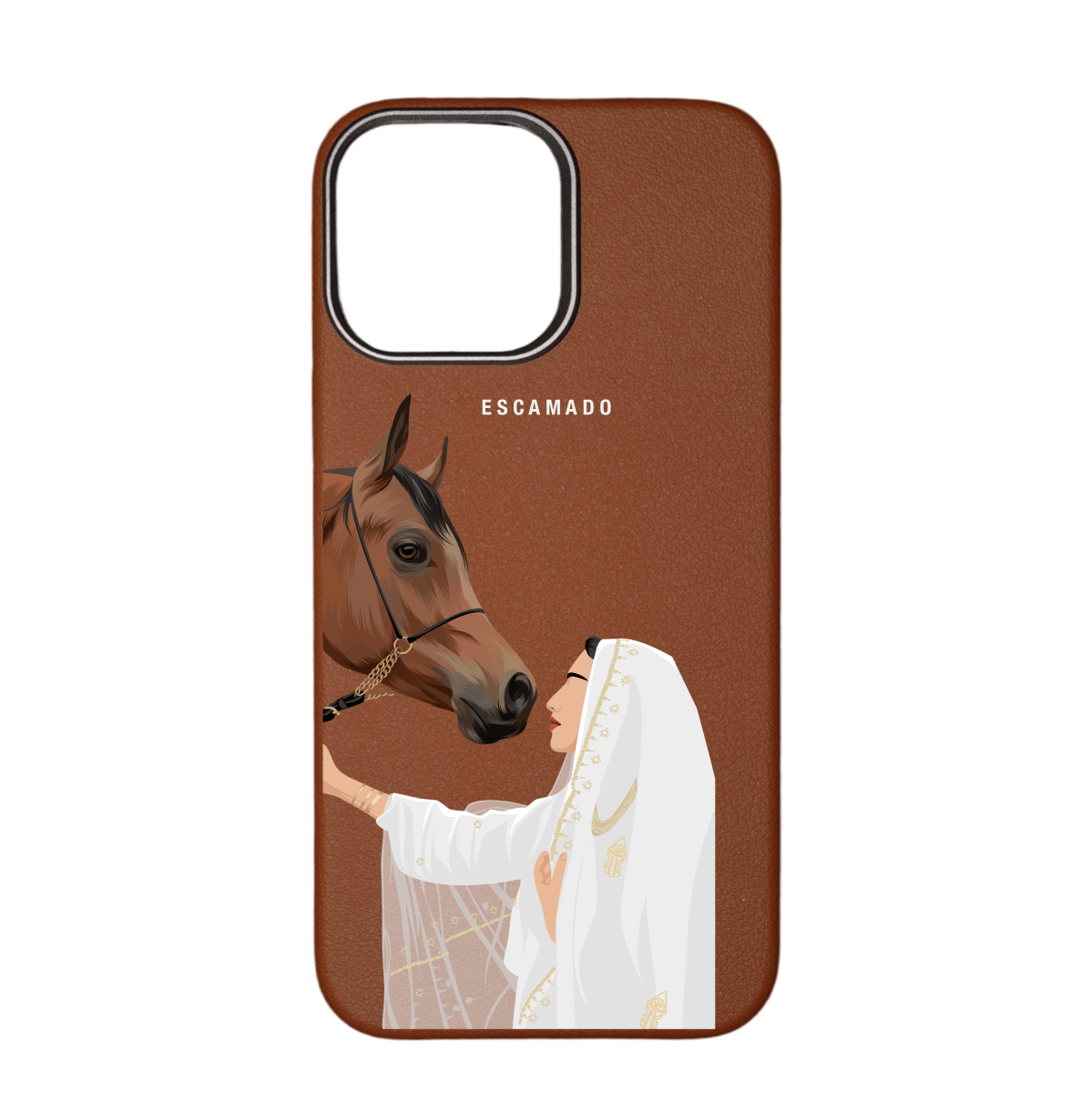 Lady Horse - Leather iPhone Case