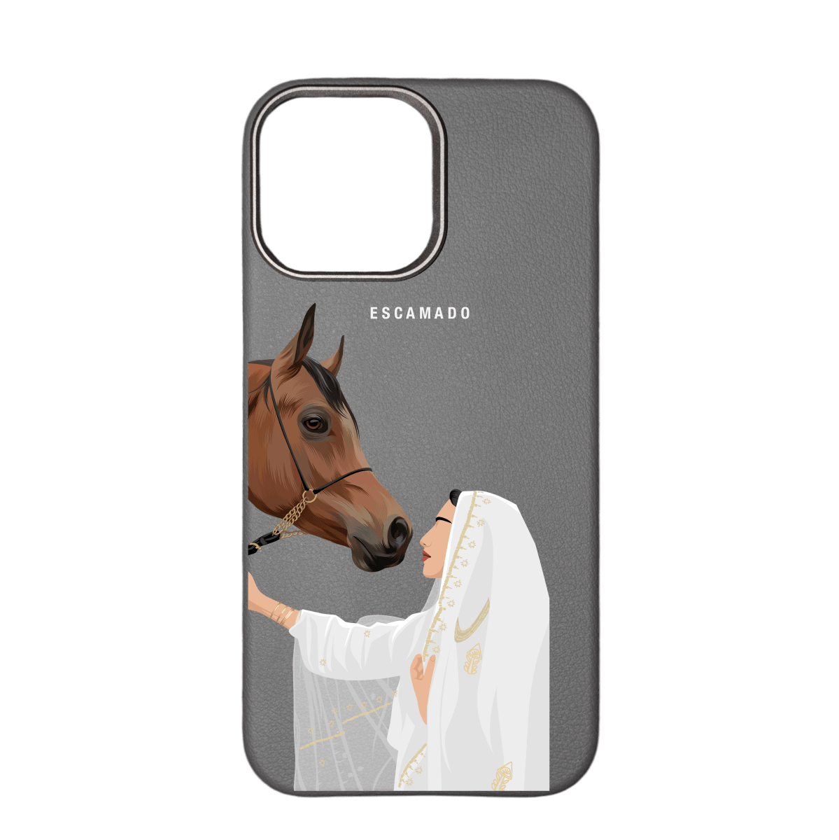 Lady Horse - Leather iPhone Case