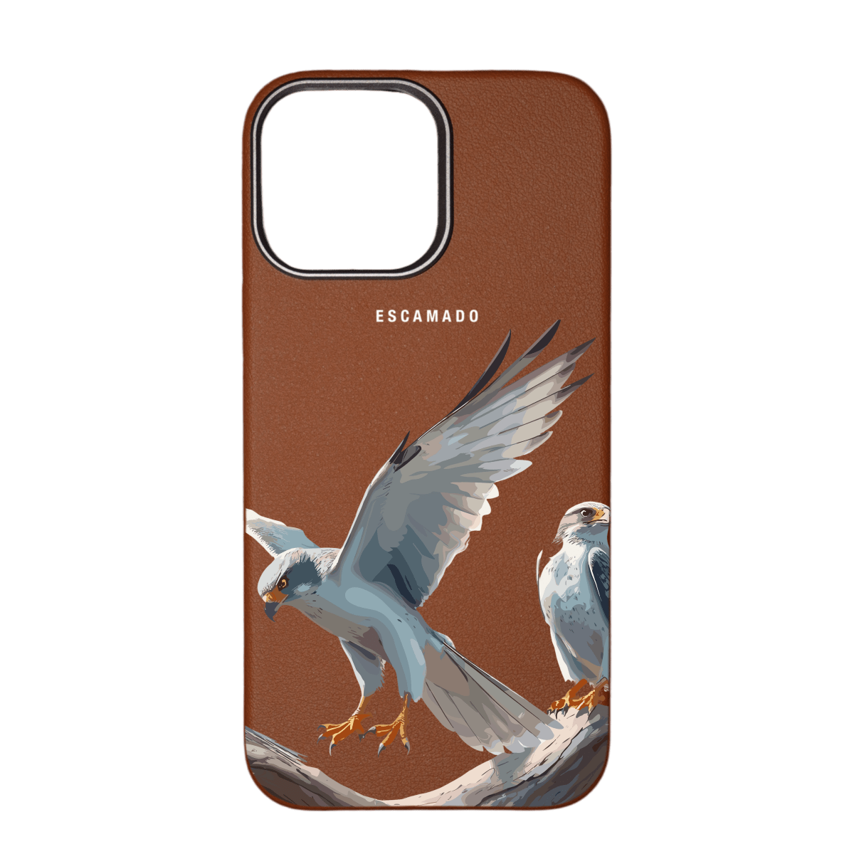 Silver Falcon - Leather iPhone Case