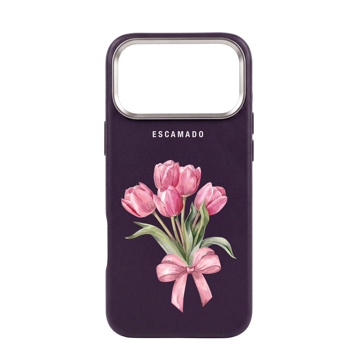 Blush Tulips - Leather iPhone Case