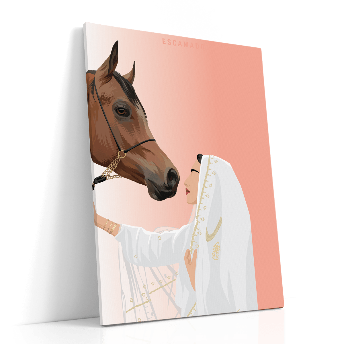 Animal Canvas - Horse Lady