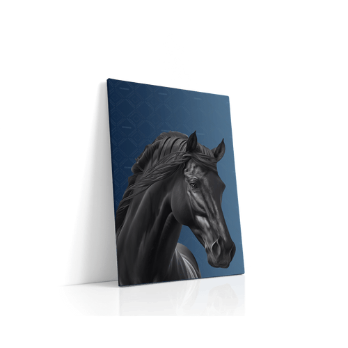 Animal Canvas - Black Horse