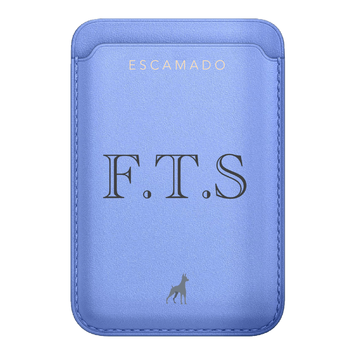 Leather Initials MagSafe wallet
