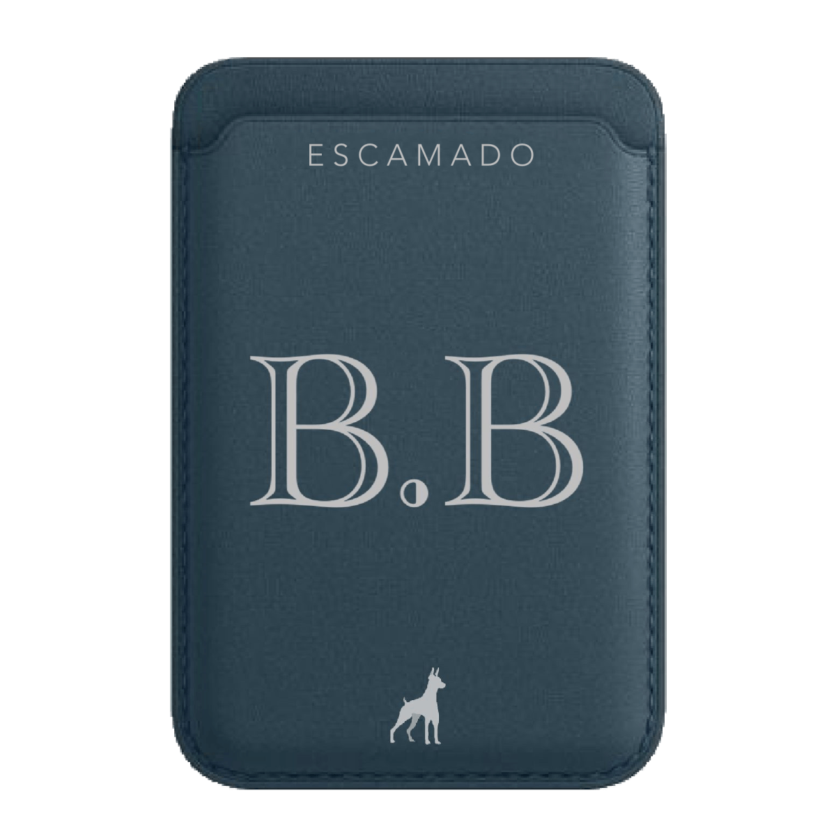 Leather Initials MagSafe wallet