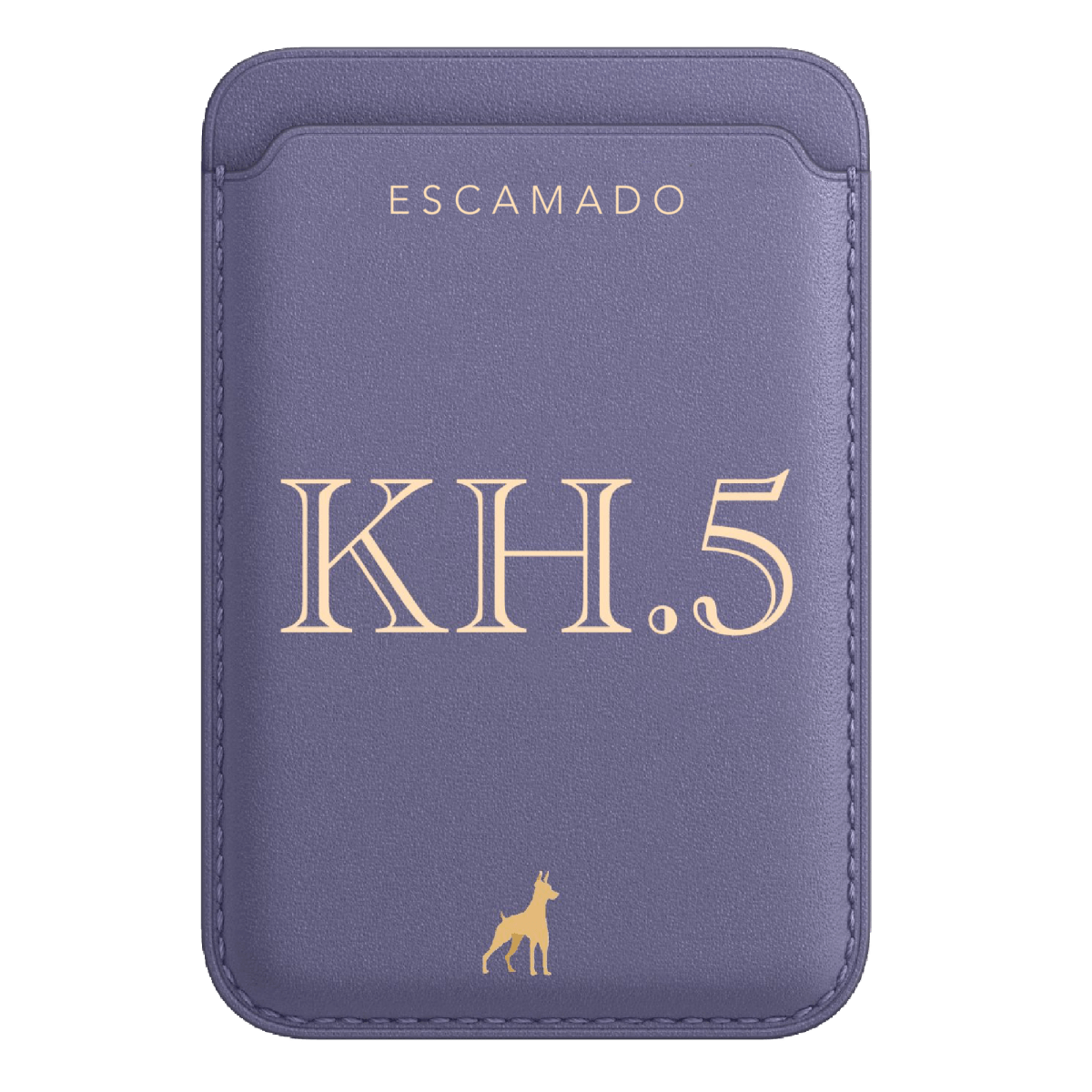 Leather Initials MagSafe wallet